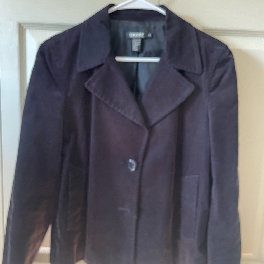 DKNY Women's Dark Purple Blazer